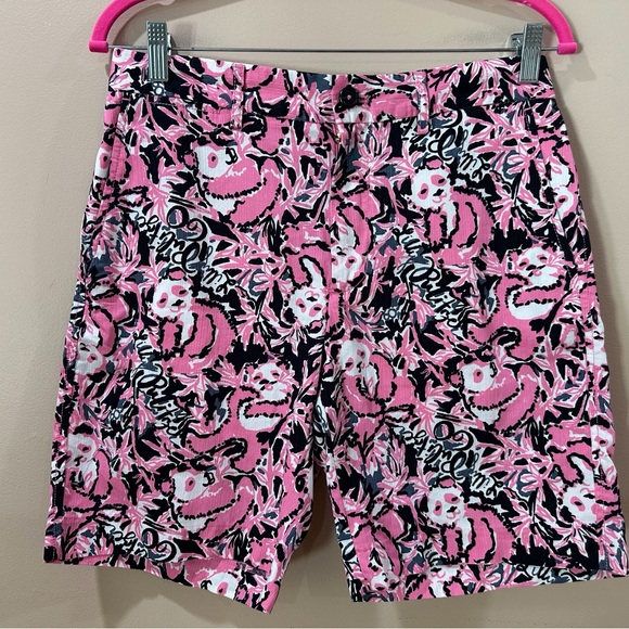 Lilly Pulitzer Other - Lilly Pulitzer Mans Beaumont Shorts Mens Size 30 Pink Black Cotton Pocket Beach